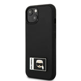 Karl Lagerfeld KLHCP13S3DKPK iPhone 13 mini 5,4 "black / black hardcase Ikonik Patch
