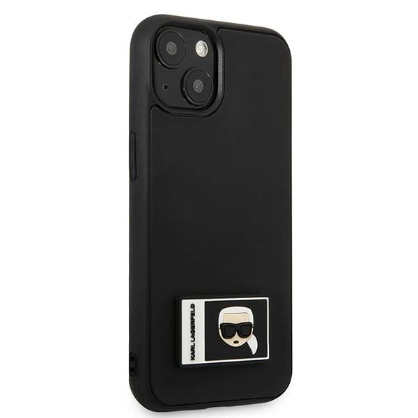 Karl Lagerfeld KLHCP13S3DKPK iPhone 13 mini 5,4 "black / black hardcase Ikonik Patch