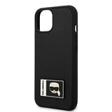 Karl Lagerfeld KLHCP13S3DKPK iPhone 13 mini 5,4 "black / black hardcase Ikonik Patch