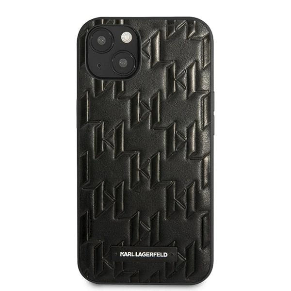 Karl Lagerfeld KLHCP13SMNMP1K iPhone 13 mini 5,4 "hardcase black / black Monogram Plaque