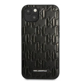 Karl Lagerfeld KLHCP13SMNMP1K iPhone 13 mini 5,4 "hardcase black / black Monogram Plaque