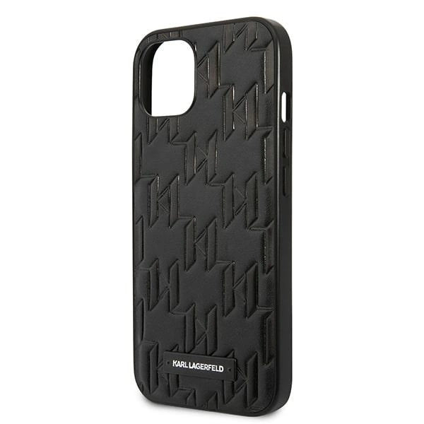 Karl Lagerfeld KLHCP13SMNMP1K iPhone 13 mini 5,4 "hardcase black / black Monogram Plaque