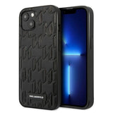 Karl Lagerfeld KLHCP13SMNMP1K iPhone 13 mini 5,4 "hardcase black / black Monogram Plaque