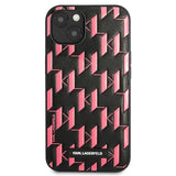 Karl Lagerfeld KLHCP13SMNMP1P iPhone 13 mini 5,4 "hardcase pink / pink Monogram Plaque