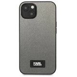 Karl Lagerfeld KLHCP13SSFMP2DG iPhone 13 mini 5,4 "hardcase silver / silver Saffiano Plaque