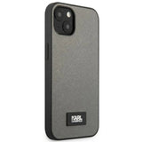 Karl Lagerfeld KLHCP13SSFMP2DG iPhone 13 mini 5,4 "hardcase silver / silver Saffiano Plaque