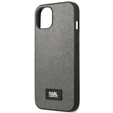 Karl Lagerfeld KLHCP13SSFMP2DG iPhone 13 mini 5,4 "hardcase silver / silver Saffiano Plaque