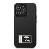 Karl Lagerfeld Ikonik Patch Case for iPhone 13 Pro Max - Black