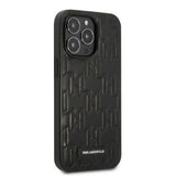 Karl Lagerfeld Monogram Plaque Case for iPhone 13 Pro Max - Black