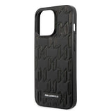 Karl Lagerfeld Monogram Plaque Case for iPhone 13 Pro Max - Black