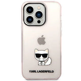 Karl Lagerfeld KLHCP14LCTTRI iPhone 14 Pro 6.1 "hardcase pink / pink Transparent Choupette Body