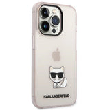 Karl Lagerfeld KLHCP14LCTTRI iPhone 14 Pro 6.1 "hardcase pink / pink Transparent Choupette Body