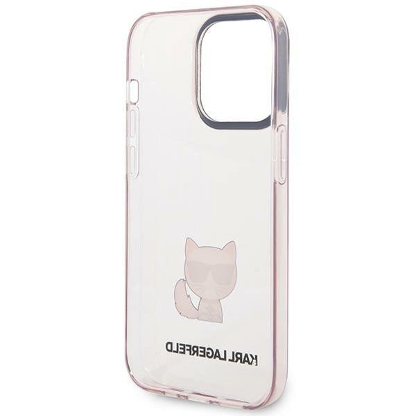 Karl Lagerfeld KLHCP14LCTTRI iPhone 14 Pro 6.1 "hardcase pink / pink Transparent Choupette Body
