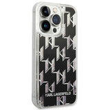 Karl Lagerfeld KLHCP14LLMNMK iPhone 14 Pro 6.1 "hardcase black / black Liquid Glitter Monogram