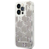 Karl Lagerfeld KLHCP14LLMNMS iPhone 14 Pro 6.1 "hardcase silver / silver Liquid Glitter Monogram
