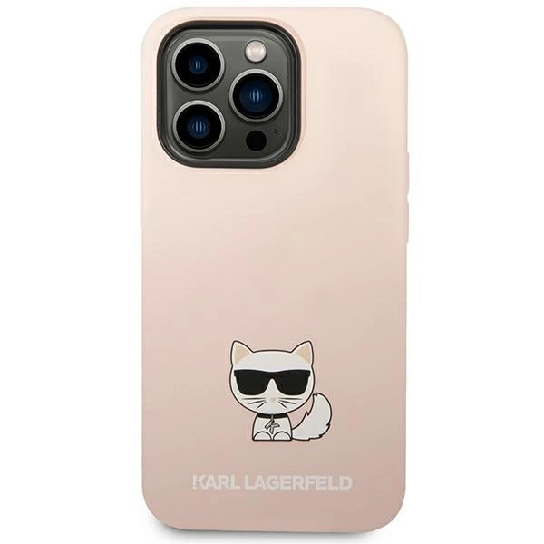 Karl Lagerfeld KLHCP14LSLCTPI iPhone 14 Pro 6.1 "hardcase light pink / light pink Silicone Choupette Body