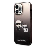 Karl Lagerfeld KLHCP14LTGKCK iPhone 14 Pro 6.1 "hardcase black / black Gradient Ikonik Karl & Choupette