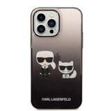 Karl Lagerfeld KLHCP14LTGKCK iPhone 14 Pro 6.1 "hardcase black / black Gradient Ikonik Karl & Choupette