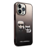 Karl Lagerfeld KLHCP14LTGKCK iPhone 14 Pro 6.1 "hardcase black / black Gradient Ikonik Karl & Choupette