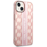 Karl Lagerfeld KLHCP14MHKLSPCP iPhone 14 Plus 6.7 "hardcase pink / pink Mono Vertical Stripe