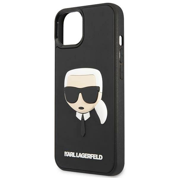 Karl Lagerfeld KLHCP14MKH3DBK iPhone 14 Plus 6.7 "black / black hardcase 3D Rubber Karl's Head