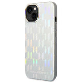Karl Lagerfeld KLHCP14MLGMMSV3 iPhone 14 Plus 6.7 "hardcase silver / silver Monogram Iridescent