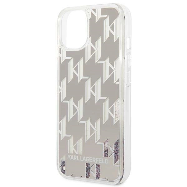 Karl Lagerfeld KLHCP14MLMNMS iPhone 14 Plus 6.7 "hardcase silver / silver Liquid Glitter Monogram