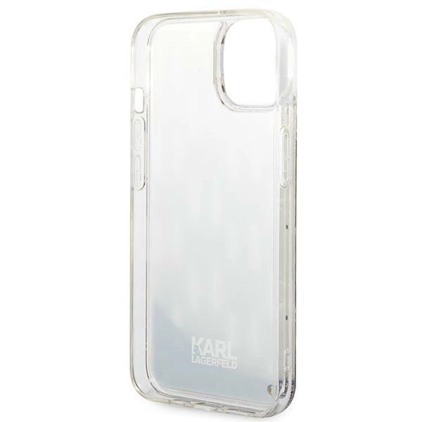 Karl Lagerfeld KLHCP14MLMNMS iPhone 14 Plus 6.7 "hardcase silver / silver Liquid Glitter Monogram