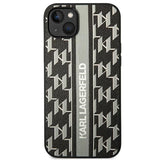 Karl Lagerfeld KLHCP14MPGKLSKG iPhone 14 Plus 6.7 "hardcase gray / gray Monogram Stripe