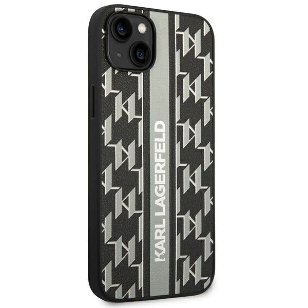 Karl Lagerfeld KLHCP14MPGKLSKG iPhone 14 Plus 6.7 "hardcase gray / gray Monogram Stripe