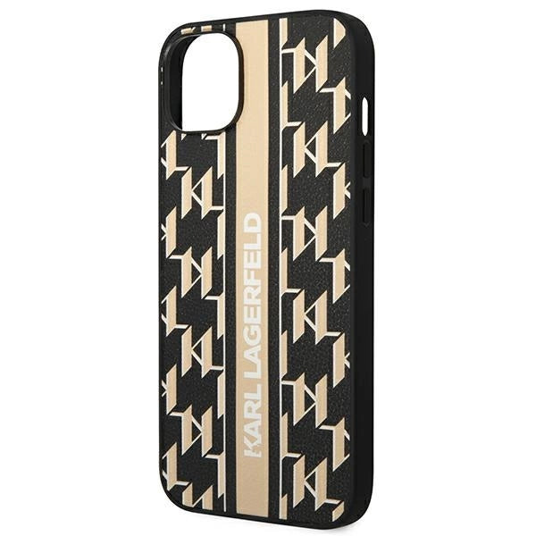 Karl Lagerfeld KLHCP14MPGKLSKW iPhone 14 Plus 6,7 "hardcase brown / brown Monogram Stripe