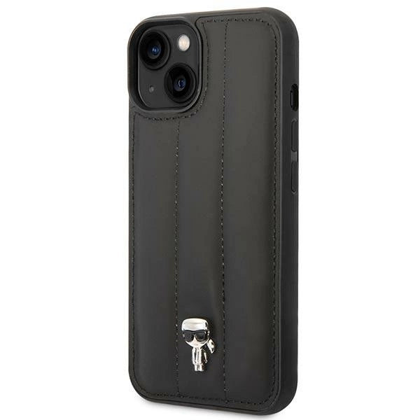 Karl Lagerfeld Puffy Ikonik Pin Case for iPhone 14 Plus - Black