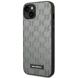 Karl Lagerfeld KLHCP14MSAKLHPG iPhone 14 Plus 6.7 "hardcase gray / gray Saffiano Mono Metal Logo