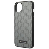 Karl Lagerfeld KLHCP14MSAKLHPG iPhone 14 Plus 6.7 "hardcase gray / gray Saffiano Mono Metal Logo