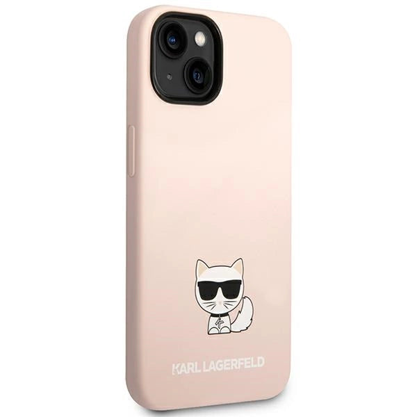 Karl Lagerfeld KLHCP14MSLCTPI iPhone 14 Plus 6.7 "hardcase light pink / light pink Silicone Choupette Body