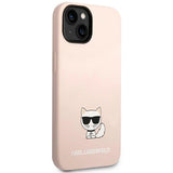 Karl Lagerfeld KLHCP14MSLCTPI iPhone 14 Plus 6.7 "hardcase light pink / light pink Silicone Choupette Body