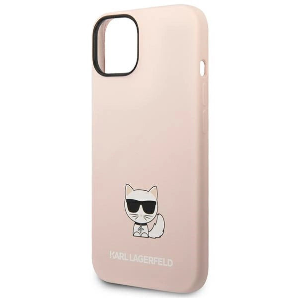 Karl Lagerfeld KLHCP14MSLCTPI iPhone 14 Plus 6.7 "hardcase light pink / light pink Silicone Choupette Body