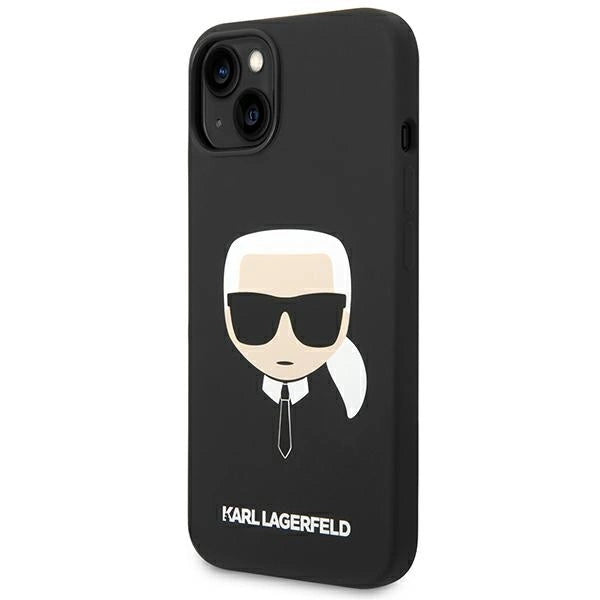 Karl Lagerfeld KLHCP14MSLKHBK iPhone 14 Plus 6.7 "hardcase black / black Silicone Karl`s Head
