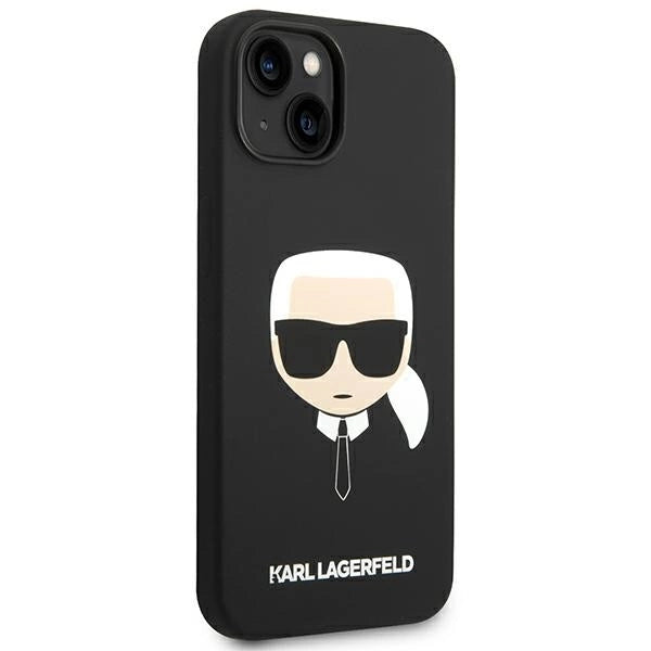 Karl Lagerfeld KLHCP14MSLKHBK iPhone 14 Plus 6.7 "hardcase black / black Silicone Karl`s Head