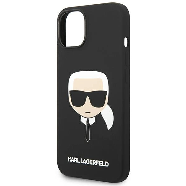 Karl Lagerfeld KLHCP14MSLKHBK iPhone 14 Plus 6.7 "hardcase black / black Silicone Karl`s Head