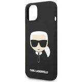 Karl Lagerfeld KLHCP14MSLKHBK iPhone 14 Plus 6.7 "hardcase black / black Silicone Karl`s Head