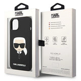 Karl Lagerfeld KLHCP14MSLKHBK iPhone 14 Plus 6.7 "hardcase black / black Silicone Karl`s Head