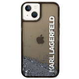 Karl Lagerfeld KLHCP14SLCKVK iPhone 14 6.1 "black / black hardcase Liquid Glitter Elong