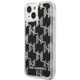 Karl Lagerfeld KLHCP14SLMNMK iPhone 14 6.1 "hardcase black / black Liquid Glitter Monogram