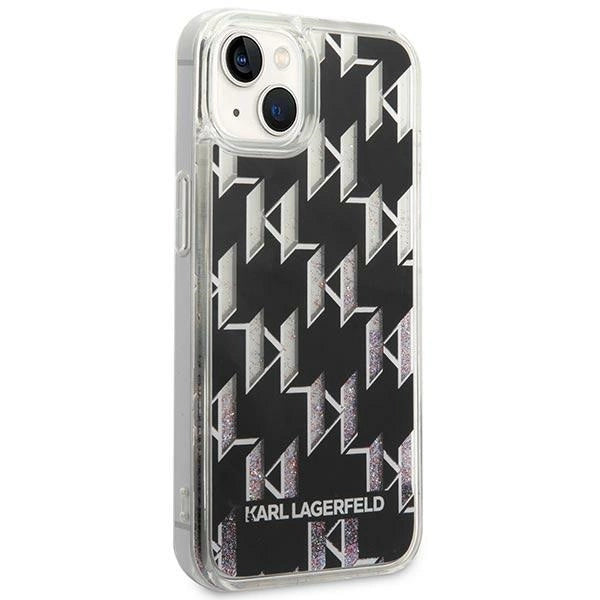 Karl Lagerfeld KLHCP14SLMNMK iPhone 14 6.1 "hardcase black / black Liquid Glitter Monogram