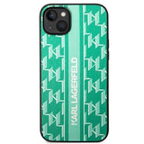 Karl Lagerfeld KLHCP14SPGKLSKN iPhone 14 6.1 "hardcase green / green Monogram Stripe