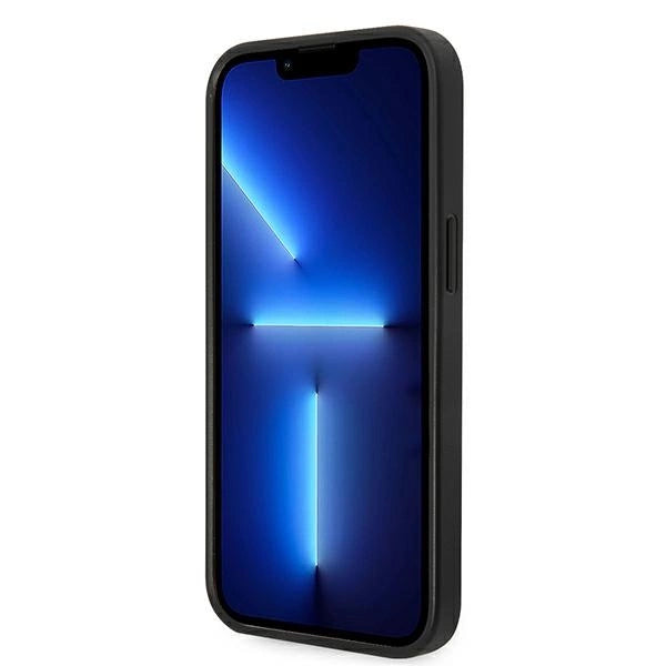 Karl Lagerfeld Saffiano Karl's Head Patch case for iPhone 14 - silver