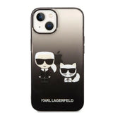 Karl Lagerfeld KLHCP14STGKCK iPhone 14 6,1 "hardcase black / black Gradient Ikonik Karl & Choupette