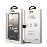 Karl Lagerfeld KLHCP14STGKCK iPhone 14 6,1 "hardcase black / black Gradient Ikonik Karl & Choupette