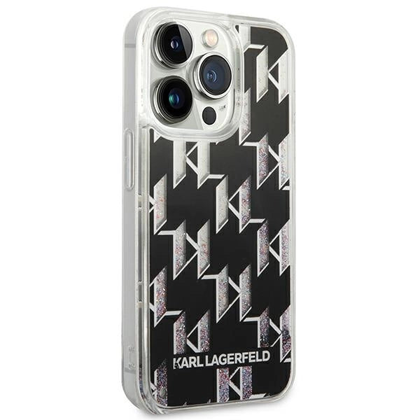 Karl Lagerfeld KLHCP14XLMNMK iPhone 14 Pro Max 6.7 "hardcase black / black Liquid Glitter Monogram